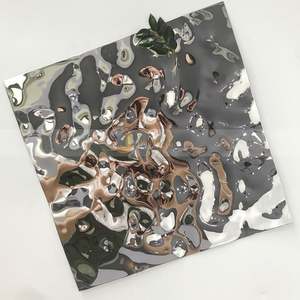 EX421 Water Ripple Stainless Steel <b>Sheet</b> Embossed Wave Ceiling Decorative Panel for Luxury Interior Wall - Product Image 3