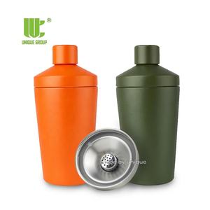 Bouteille <span class=keywords><strong>shaker</strong></span> en métal 500 ml, en acier inoxydable, pour mélanger les protéines, bouteille <span class=keywords><strong>de</strong></span> <span class=keywords><strong>shaker</strong></span> pour la salle <span class=keywords><strong>de</strong></span> sport, fitness, protéines, anti-fuite, logo personnalisé OEM - Product Image 5