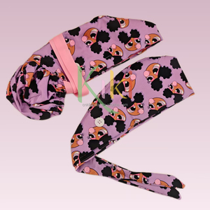 Nuovi Cappelli da Infermiera Rosa con Fodera in Raso, Berretti Chirurgici per Uomini con <span class=keywords><strong>Capelli</strong></span> Corti, Cappelli da Medico con Laccetti Posteriori, Stampa con Personaggi dei Cartoni Animati - Product Image 3