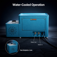 Appareil de fusion portable 2 kg pour or et argent, à induction électrique, avec pompe à eau et contrôle numérique, 220V 50Hz, équipement à économie d'énergie