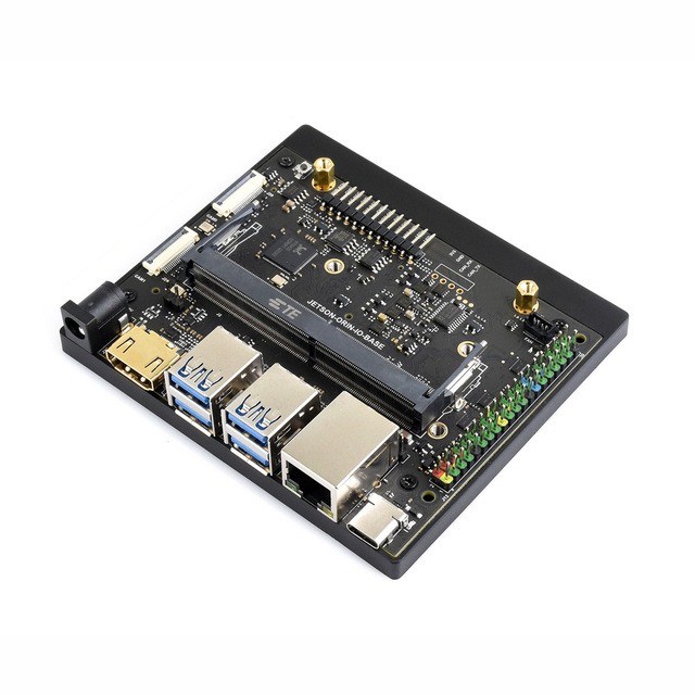 Waveshare Jetson Orin Nano NX Super Base Board HDM Version Based on Jetson Orin Nano NX AI Module Machine Vision AI Recognition