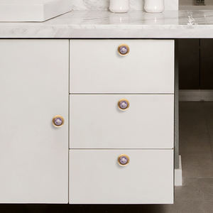 Style nordique pierre naturelle laiton monotrou poignée de porte pour cuisine maison <span class=keywords><strong>armoire</strong></span> <span class=keywords><strong>à</strong></span> vin chambre salon Villa petite chaussure - Product Image 6