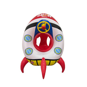 Juguete inflable de agua para niños de PVC ecológico al por mayor, volante, cohete, avión, anillo de natación para bebé - Product Image 5