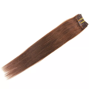 ต่อผมแท้แบบคลิปหนีบ 100% ชนิด Remy  แบบ Double Drawn คุณภาพสูงสุด ไร้รอยต่อ  แบบ PU Clip-In ผมแท้แบบดิบ - Product Image 5