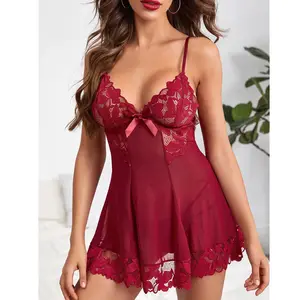 Plus Size Erotische Lingerie 2xl Night Dress Sleepwear Sex Underwear For Women Sleeping