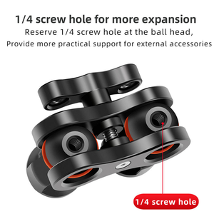 Brazo Mágico CNC Reforzado para Cámara con Tornillo de 1/4"-20, Pernos de Localización ARRI y Carga de 6KG, Soporte de Aluminio con Doble Rótula - Product Image 5