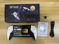Console de jeu portable originale SF3500 5 pouces 640x480 avec sortie TV, 64 Go, manette sans fil 2.4G, écran couleur rétro, batterie 3000 mAh