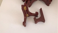 Bâtonnet en bois pour adultes, support d'assiettes, présentoir pliable, qualité supérieure