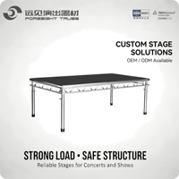 Prévoyance haute qualité Tarimas événement Portable Concert escaliers scène plate-forme de scène extérieure pour les ventes
