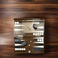 Commande d'échantillon : Jeu de backgammon 18 pouces personnalisé avec finition brillante