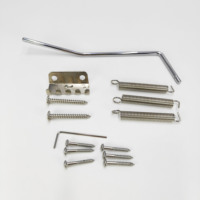 High End ST Electric Guitar Under Bridge Tension Plate Pure Copper Base Bridge Pegs for 6 String ST Style Electric Guitar