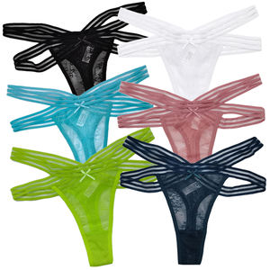 กางเกงในสตรีแบบมีสายรัด <span class=keywords><strong>x</strong></span> กางเกงในจีสตริงโปร่งใสเซ็กซี่ - Product Image 1