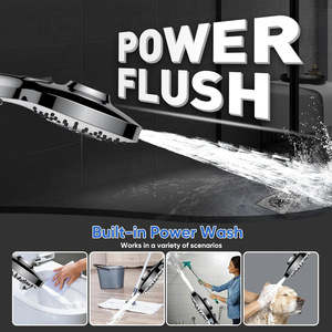 Soffione <span class=keywords><strong>doccia</strong></span> portatile in ABS di alta qualità con 3 modalità di spruzzo, aggancio magnetico, tubo da 60 pollici, Power Flush per case a bassa pressione - Product Image 4