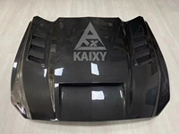 Capot moteur avant en fibre de carbone style KXY TF pour capot Ford Mustang 2015-2023