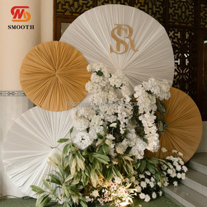 Event luxurious Portable Round White Metal Arch <b>Backdrop</b> With Fabric Cover DIY <b>backdrop</b> for Wedding Stage <b>Backdrop</b> Decoration - Product Image 4
