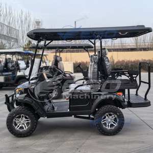 Nouvelle voiturette de golf électrique 2+2/4 places avec système de batterie au lithium certifié CE, autonomie de 90 km, équipée d'un chariot arrière - Product Image 6