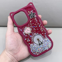 Coques de téléphone pour femmes, mignonnes et tendance, de la marque BAILI, avec des accessoires en résine époxy 3D, avec une coque de téléphone à oreilles de chat brillantes, pour Samsung