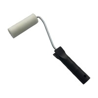 Kit de Rodillo de Espuma para Pintar de 4 Pulgadas con Mango para Rodillo de Pintura