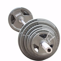 Plaques de poids de musculation en fonte à trois poignées, accessoires pour barre de musculation