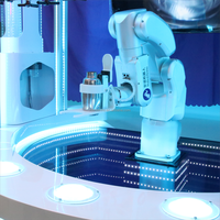 Robot barman automatique à 6 axes, distributeur de boissons, paiement par carte de crédit, construction métallique, 12 boissons alcoolisées pour bars, fêtes à domicile