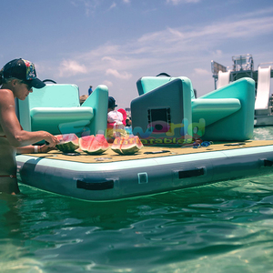 Silla flotante de piscina inflable para fiesta portátil, hamaca de agua portátil flotante multiusos, silla de mesa de billar para adultos - Product Image 4