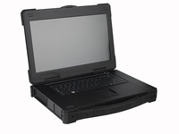 Laptop industri portabel 15.6 inci, LCD Intel QM77 I/O pengontrol desain kasar layar sentuh resitif-mendukung Intel