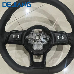 Volante de Cuero Perforado para Accesorios Volkswagen VW Golf 5 6 <span class=keywords><strong>MK6</strong></span>/MK7/MK8 Golf 7 <span class=keywords><strong>MK6</strong></span> <span class=keywords><strong>GTI</strong></span> Jetta Passat B8 <span class=keywords><strong>Polo</strong></span> Negro - Product Image 2