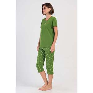 Combinaison de nuit ovale à manches courtes et col rond pour femmes - Product Image 3