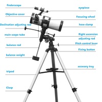 Astronomical Telescope Reflector Aperture 114mm Telescopio Astronomico High Power Optical Telescope Watch Sky Focal 1000mm