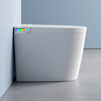 Bidet intelligent de luxe sur pied avec réservoir intégré, bouclier anti-éclaboussures et désodorisation pour projets hôteliers