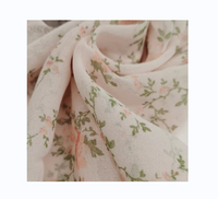 100% Polyester Fleur Impression Composite Soie Mousseline Tissu Tissé Motif Conception pour Filles Robes Jupes Dense 20D Fil Nombre