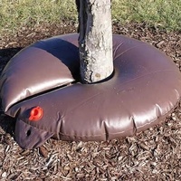 Sac d'arrosage d'arbres en PVC robuste, portable, pour irrigation goutte à goutte à libération lente