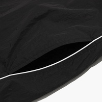 Veste coupe-vent de base pour l'extérieur en nylon froissé léger pour hommes veste imperméable vierge avec capuche