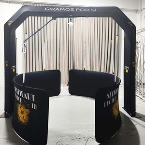 บูธเซลฟี่แบบพกพา360องศาแพลตฟอร์มสปินเนอร์บูธเซลฟี่สำหรับสมาร์ทโฟนกล้อง SLR ธุรกิจโฟโต้บูธเหนือศีรษะ360สปินเนอร์ - Product Image 3