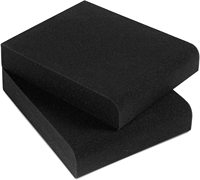 2 ensembles de coussinets isolants mousse acoustique haute densité pour la plupart des haut-parleurs support de salle de Piano coussin de renforcement du son