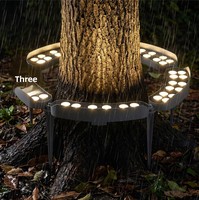Lampe solaire pour poteau avec panneau solaire séparé, éclairage extérieur étanche, lampes de colonne modernes pour aménagement paysager, éclairage de jardin IP65
