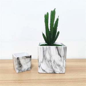<span class=keywords><strong>Pot</strong></span> <span class=keywords><strong>de</strong></span> <span class=keywords><strong>fleur</strong></span> succulente en plastique, avec colonnes <span class=keywords><strong>de</strong></span> Simulation carrées, pour décoration d'intérieur, style nordique, petit <span class=keywords><strong>Pot</strong></span> <span class=keywords><strong>de</strong></span> marbre - Product Image 4