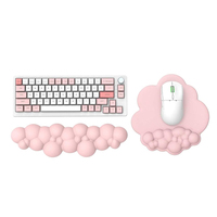 Couleur personnalisée en cuir mémoire coton nuage repose-poignet tapis de souris bureau ordinateur PC clavier d'ordinateur portable repose-main tapis dessin animé Stock