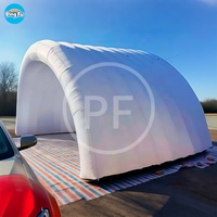 Grande couverture de scène gonflable abri Disco Tunnel gonflable tente demi-dôme Luna fête de mariage gonflable Lgloo tente pour location