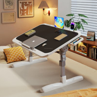 Table de lit pliante en bois pour ordinateur portable, petite table d'étude pour la maison