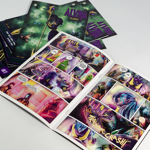 Fábrica de Impresión con Experiencia en China, Servicio OEM, Libro de Historietas Personalizado Ecológico de Tapa Dura, Impresión a Todo Color, Estampado en Caliente Plateado - Product Image 3