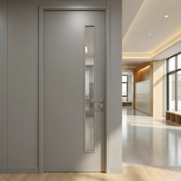 Porte de laboratoire scolaire en gros, insonorisation 35 dB, composite PVC stratifié, étanche, design minimaliste, pour chambre d'hôtel, garantie 3 ans