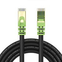 26awg 50m LSZH 0,5 M 5M sstp FTP RJ45 s/STP LAN oro 100M cat6a cat7 cat8 cable Ethernet de red para telecomunicaciones mmun
