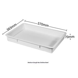 Boîtes de Fermentation et de Stockage Empilables en Plastique Blanc Robuste avec Couvercles pour Pâtes à Pâtisserie, Pain et Pizza, Idéales pour Boulangeries et Cuisines - Product Image 6
