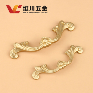 Poignées de meuble en laiton Weichuan, style européen, finition or antique, tirants de tiroir, quincaillerie de mobilier de luxe léger - Product Image 3