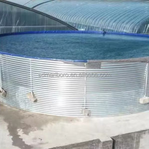 SDM Zincalume جولة المياه المموج جولة خزانات بسعة مخصصة - Product Image 6