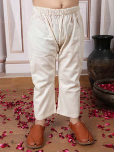 Conjunto de Kurta y Pijama Bordado Color Granate para Niños, Ropa Étnica Tradicional para Niños, Traje Festivo para Bodas y Fiestas, Mezcla de Algodón Cómoda - Product Image 6