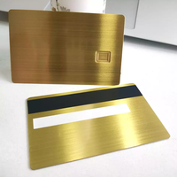 Carte de crédit en métal doré avec fente pour puce, carte de crédit à bande magnétique VISA avec miroir 24 k vierge arc-en-ciel