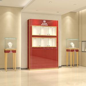 Vitrines optiques de salon mobiles Vitrine de cheveux Vitrine mobile Porte vitrée <span class=keywords><strong>Comptoir</strong></span> d'angle pour magasin - Product Image 3