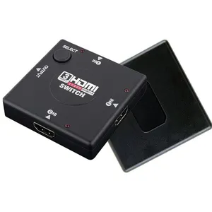 Ucuz toptan HDMI anahtarlama 3x1 3 in 1 out HDCP 1.4 tam HD 3D 10.2Gbps EDID 1080P 4K30Hz HDMI Video değiştirici